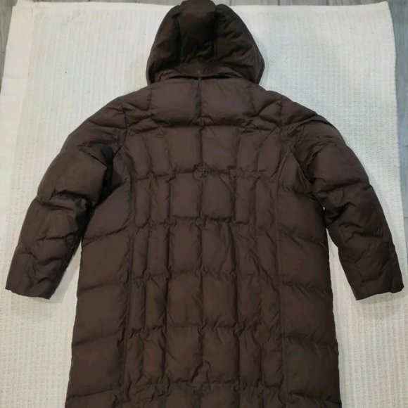 Eddie Bauer Premium Goose Down Mid Length Puffer Jacket Coat w/ Hood Womens 3XL - Picture 2 of 3